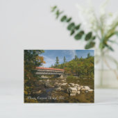 Overdekte brug van Albany, NH Briefkaart (Staand voorkant)