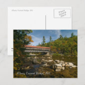 Overdekte brug van Albany, NH Briefkaart (Voorkant / Achterkant)