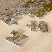 Overdekte brug van Newry over rivier in de herfst Legpuzzel (Zijkant)