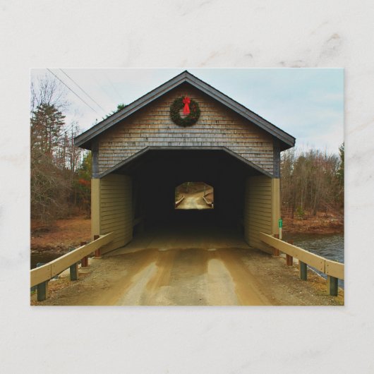 Overdekte brug van Robyville, Korinthe, Maine I Briefkaart (Voorkant)
