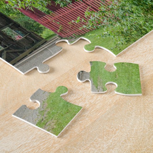 Overdekte brug Vermont. Legpuzzel (Zijkant)