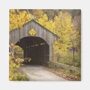 Overdekte brug, Vermont, Verenigde Staten 2 Magneet