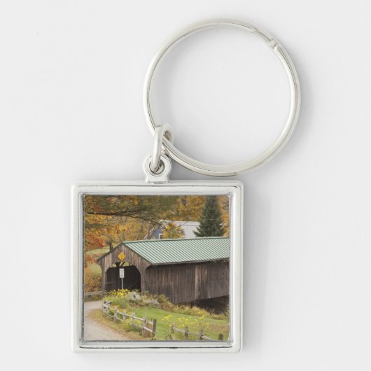 Overdekte brug, Vermont, Verenigde Staten Sleutelhanger (Voorkant)