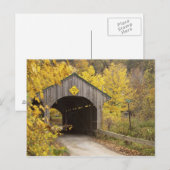 Overdekte brug, Vermont, VS 2 Briefkaart (Voorkant / Achterkant)