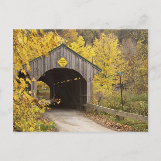 Overdekte brug, Vermont, VS 2 Briefkaart (Voorkant)