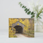 Overdekte brug, Vermont, VS 2 Briefkaart (Staand voorkant)