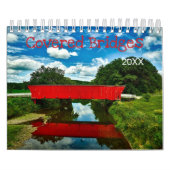 Overdekte brugkalender | bewerkbaar jaar kalender (Hoes)