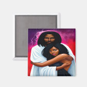 "Overdekte" Christelijke Waterverf magneet (Voorkant / Achterkant)