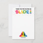 Overdekte Glijbaan Park Kids Speeltuin Verjaardags Bedankkaart (Voorkant)