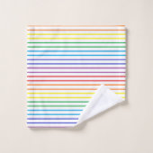 Overdekte regenboogstrips bad handdoek (Wasdoekje)