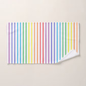 Overdekte regenboogstrips bad handdoek (Handdoek)