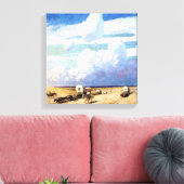 “Overdekte wagens” Westerse kunst van NC Wyeth Canvas Afdruk (Insitu (Woonkamer))