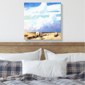 “Overdekte wagens” Westerse kunst van NC Wyeth Canvas Afdruk (Insitu (Slaapkamer))