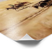 “Overdekte wagens” Westerse kunst van NC Wyeth Foto Afdruk (Hoek)