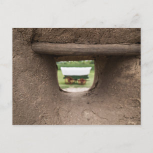 Overdekte wagon Uitzicht van Bent's oude fort Briefkaart