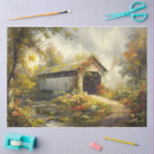 Overdekte wandelbrug tissuepapier (Craft)