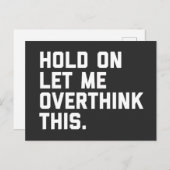 Overdenk dit grappige citaat briefkaart (Voorkant / Achterkant)