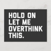 Overdenk dit grappige citaat briefkaart (Voorkant)