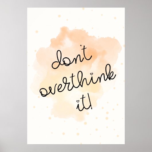 Overdenk het niet poster (Voorkant)