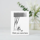 Overdenkelijke woordvoerder briefkaart (Staand voorkant)