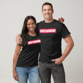 Overdenken citaat t-shirt (Unisex)