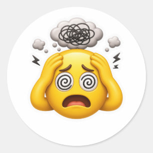 Overdenken Emoji Angst Sticker