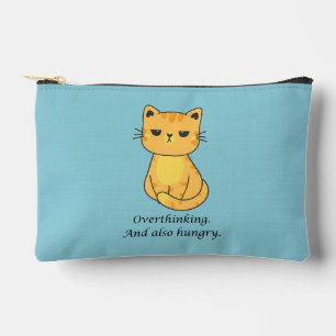 Overdenken en hongerige Oranje kat Etui