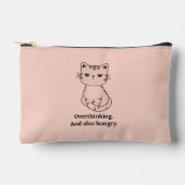 Overdenken en hongerige roze kat etui (Voorkant)