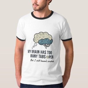 Overdenken heeft mijn vibe gedood Funny angst cita T-shirt