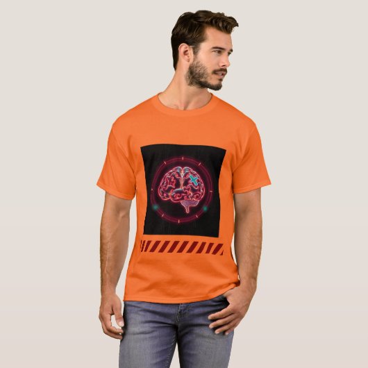 Overdenken in de voortgang – Brain Puzzle Loading T-shirt (Voorkant volledig)