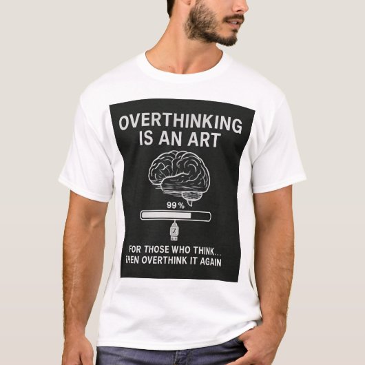 Overdenken in uitvoering t-shirt (Voorkant)