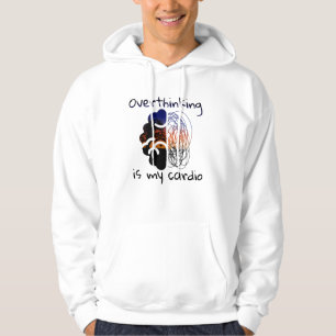 Overdenken Is Mijn Cardio Chaos en chill vibes Hoodie