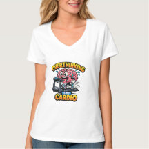 Overdenken Is Mijn Cardio Grappig Angst T-Shirt