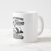 Overdenken Is Mijn Cardio Grote Koffiekop (Voorkant rechts)