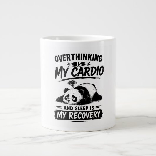 Overdenken Is Mijn Cardio Grote Koffiekop (Voorkant)