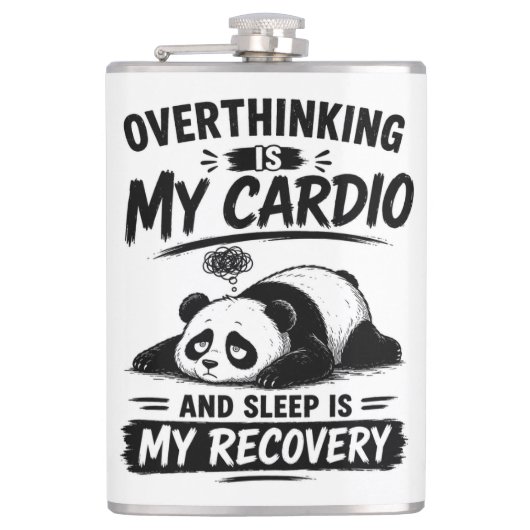 Overdenken Is Mijn Cardio Heupfles (Voorkant)