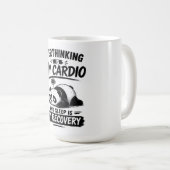 Overdenken Is Mijn Cardio Koffiemok (Voorkant rechts)