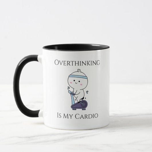 “Overdenken Is Mijn Cardio” Mok (Links)