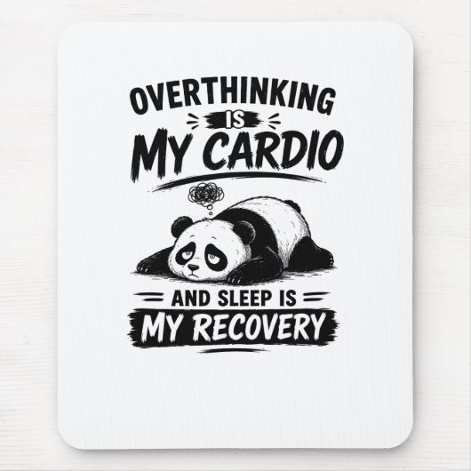 Overdenken Is Mijn Cardio Muismat (Voorkant)