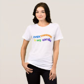 OVERDENKEN IS MIJN CARDIO Tri-Blend SHIRT (Voorkant volledig)