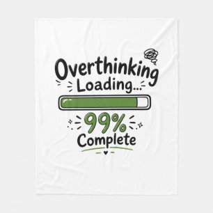 Overdenken Laden 99% Compleet Grappige Quote Fleece Deken