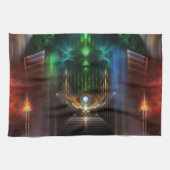 Overdenkend aan Oz Fractal Art Kitchen Towel Theedoek (Horizontaal)