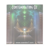 Overdenkend aan Oz Fractal Art Notitieblok (Voorkant)