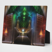 Overdenkend aan Oz Fractal Art Photo Plaque Fotoplaat (Zijkant)