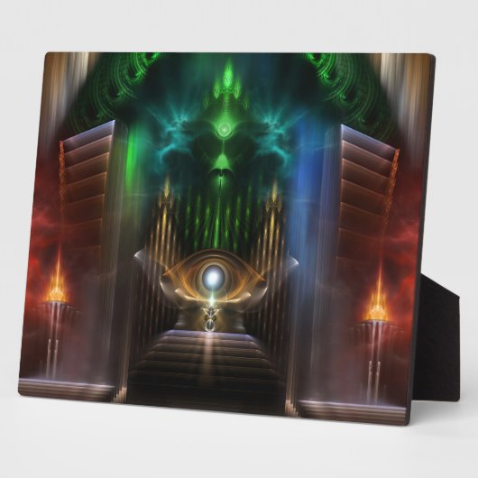 Overdenkend aan Oz Fractal Art Photo Plaque Fotoplaat (Zijkant)