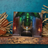 Overdenkend aan Oz Fractal Art Photo Plaque Fotoplaat (Zijkant)