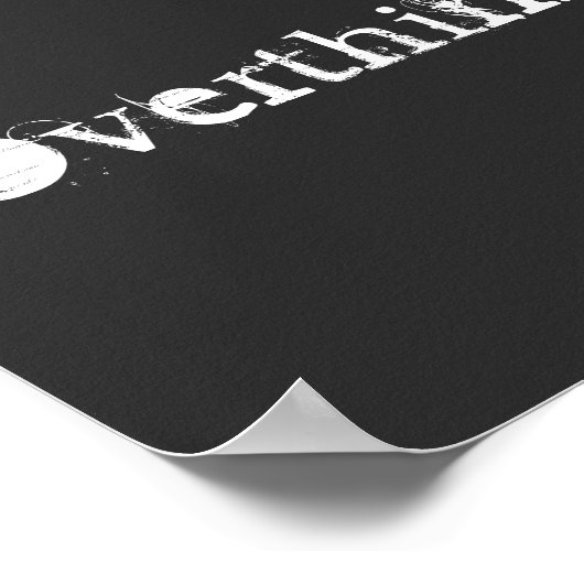 Overdenkend de Zwarte en Witte Tekst van het Citaa Poster (Hoek)