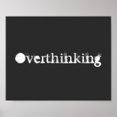 Overdenkend de Zwarte en Witte Tekst van het Citaa Poster (Voorkant)