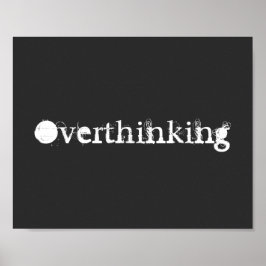 Overdenkend de Zwarte en Witte Tekst van het Citaa Poster