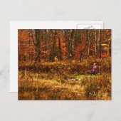 Overdenkend najaar obligaties briefkaart (Voorkant / Achterkant)